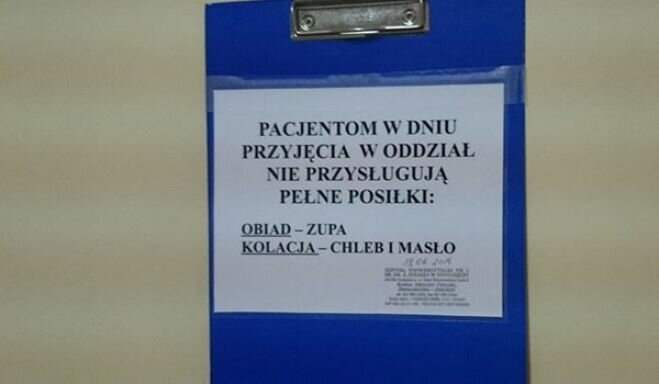Szpital im. Jurasza nie zapewnia wszystkim pacjentom pełnego wyżywienia. Zdaniem niekt&oacute;rych - zgodnie z prawem. | fot. [MN]