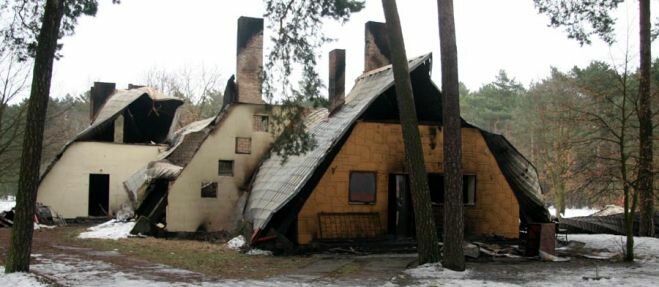 Pawilon został podpalony