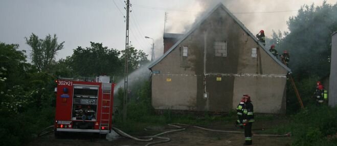 W Starym Fordonie palił się dom. Nikt nie ucierpiał!
