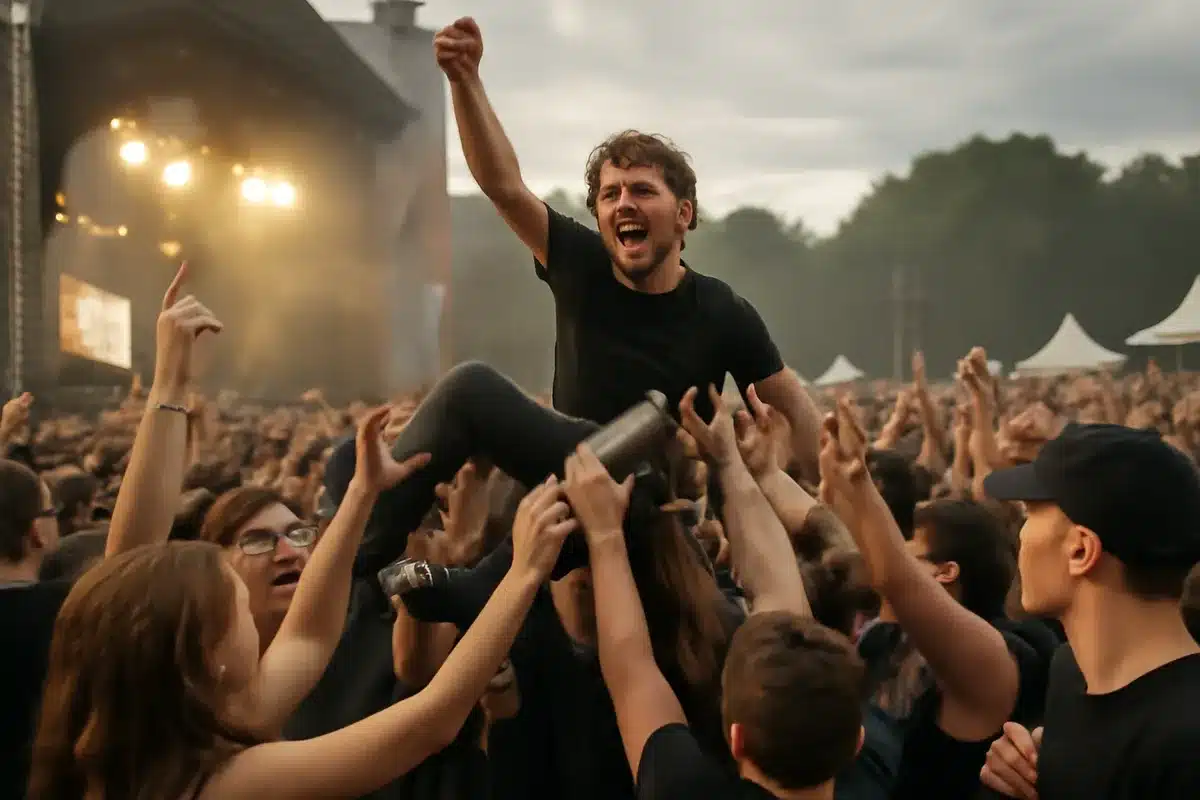 Co pokazują kadry — W reportażu dominują ujęcia akcji i emocji. Są też fotografie dokumentacyjne, które warto obejrzeć, by poczuć klimat pierwszego dnia. Zdjęcia nie opisują szczegółowo programu ani nie zastępują relacji z występów, ale dają szybkie wyobrażenie o nastroju festiwalu.